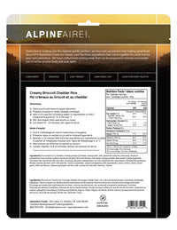 AlpineAire Creamy Broccoli Cheddar Rice